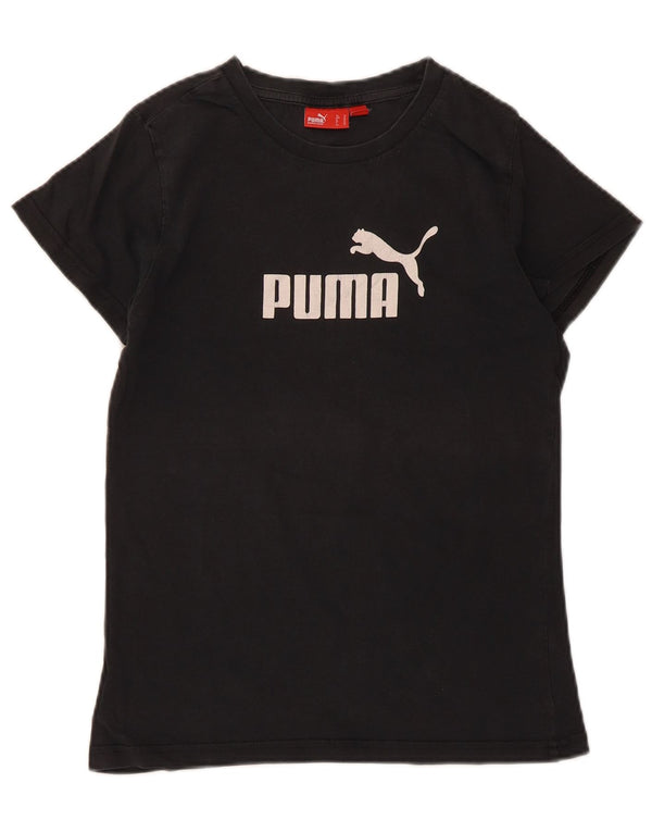 Puma Jungen Graphic T-Shirt Top 11-12 Jahre Schwarz
