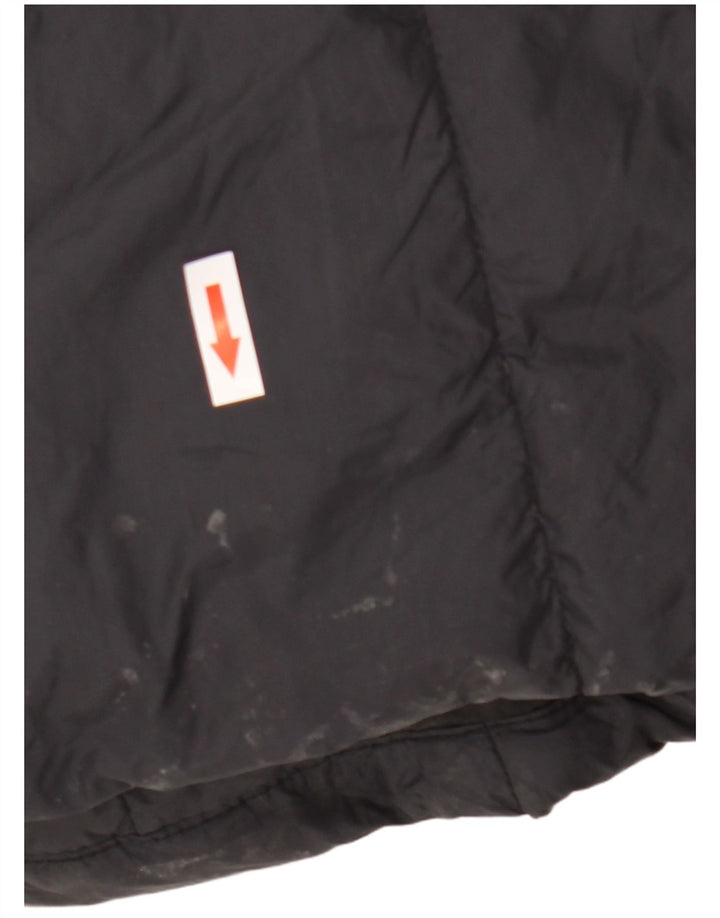 Sergio Tacchini Damen Wattierter Mantel UK 14 Mittelschwarzes Nylon