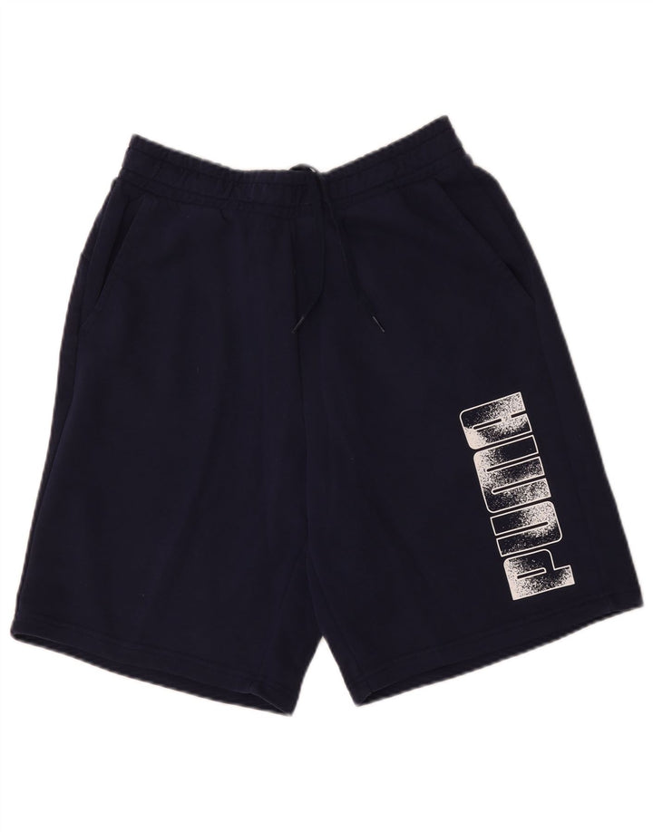 Puma Herren Graphic Sport Shorts Large Marineblau