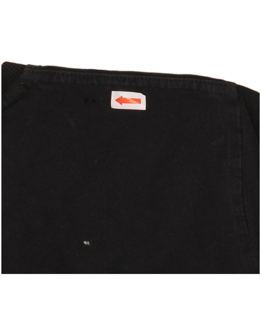 SUPERDRY Herren T-Shirt-Oberteil aus mittelschwarzer Baumwolle