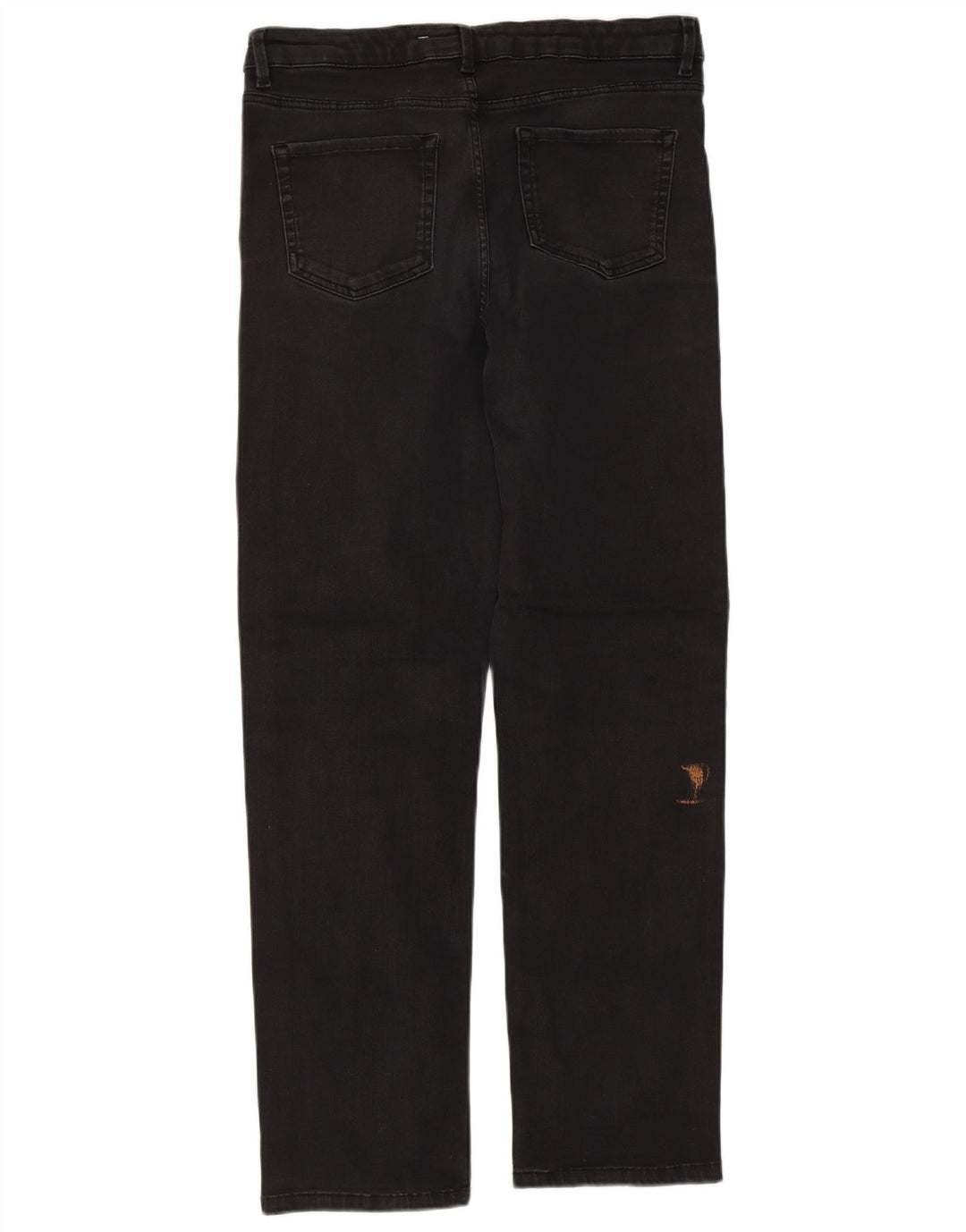 Marks & Spencer Damen Regular Straight Jeans UK 16 Large W32 L30 Schwarz