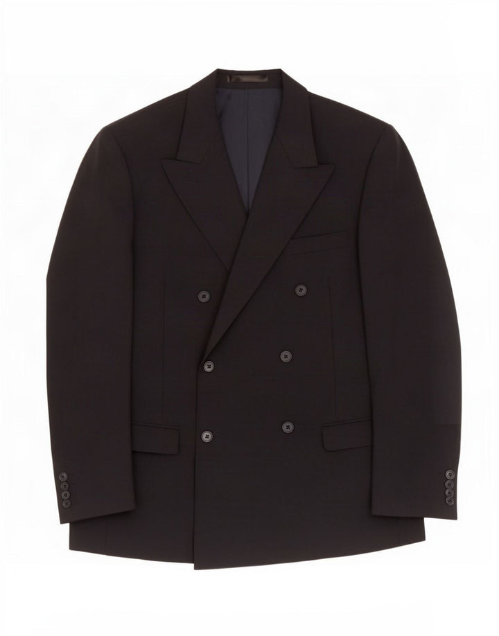 Marks & Spencer Herren Zweireihiger Blazer Jacke UK 44 XL Marineblau