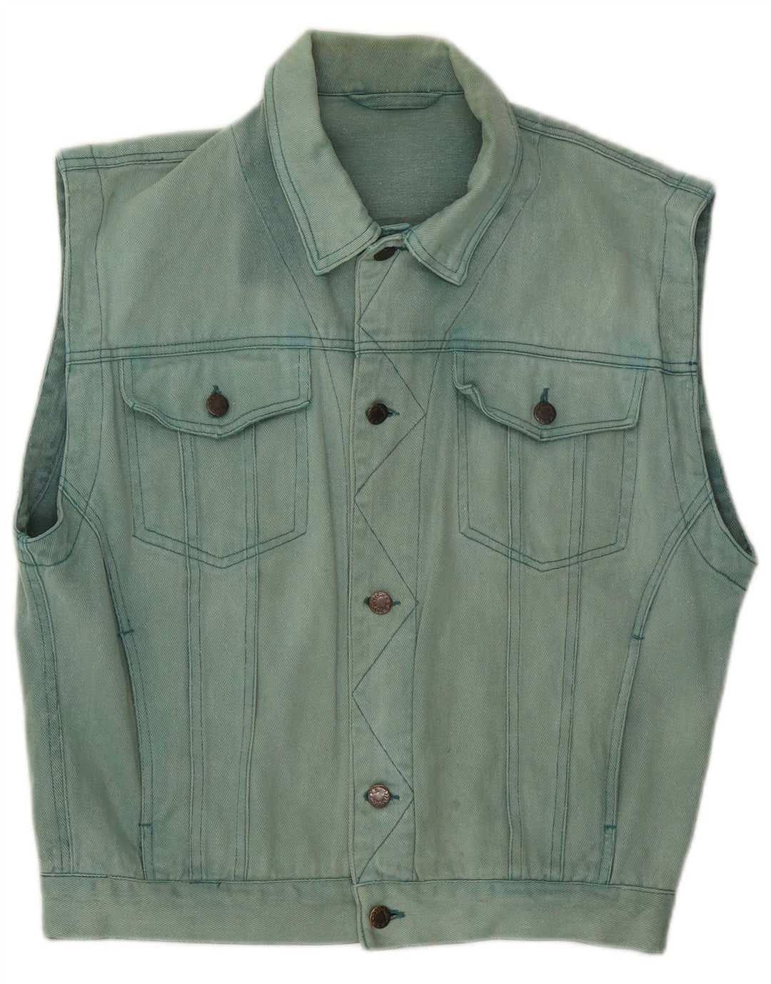 C&A Herren Jeansweste UK 36 Small Blau Baumwolle
