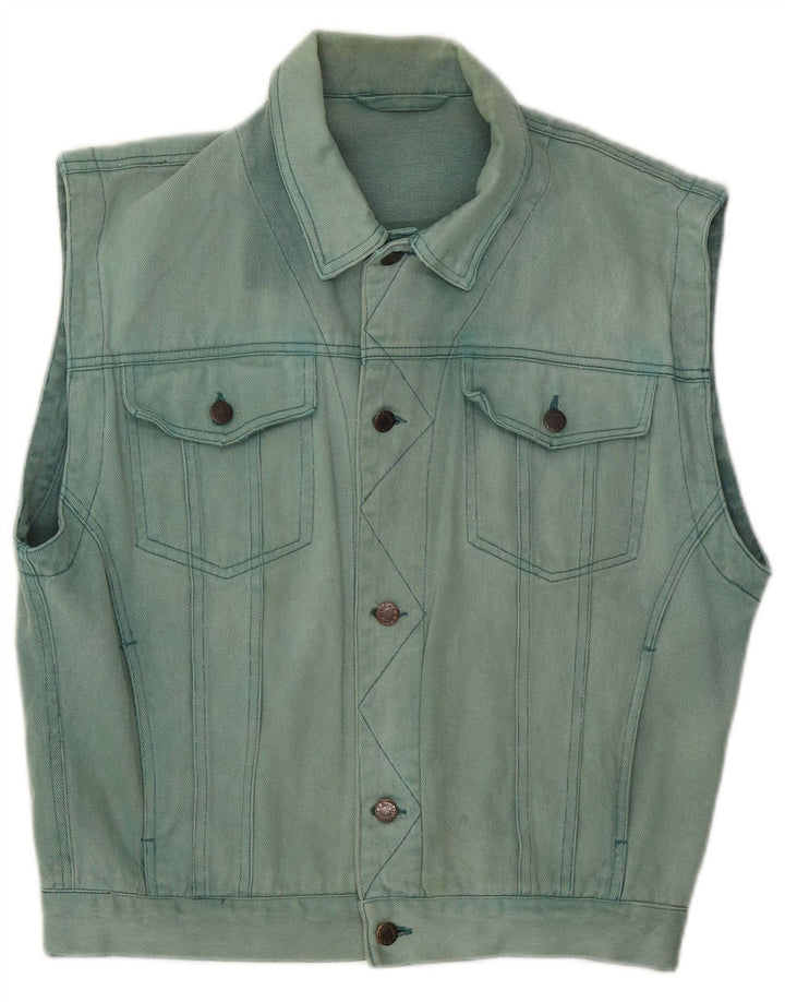 C&A Herren Jeansweste UK 36 Small Blau Baumwolle