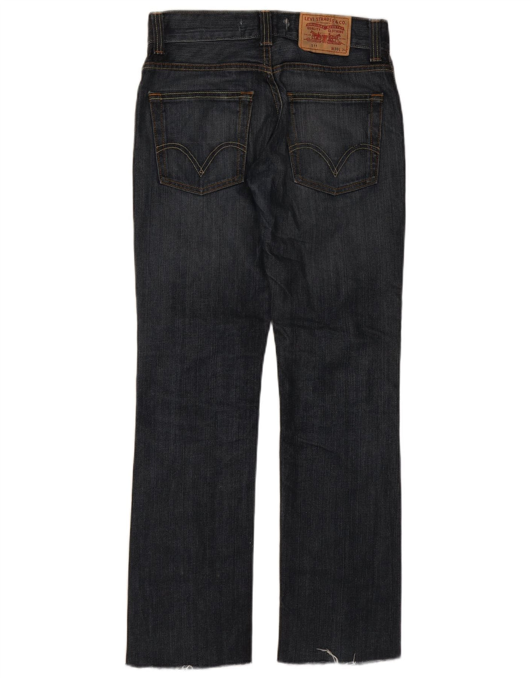 Levi's Damen 511 Slim Jeans W30 L30 marineblaue Baumwolle