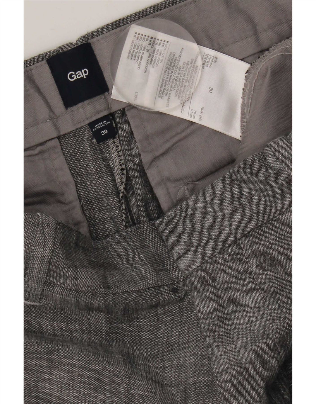 Gap Herren Chinoshorts W30 mittelgraue Baumwolle