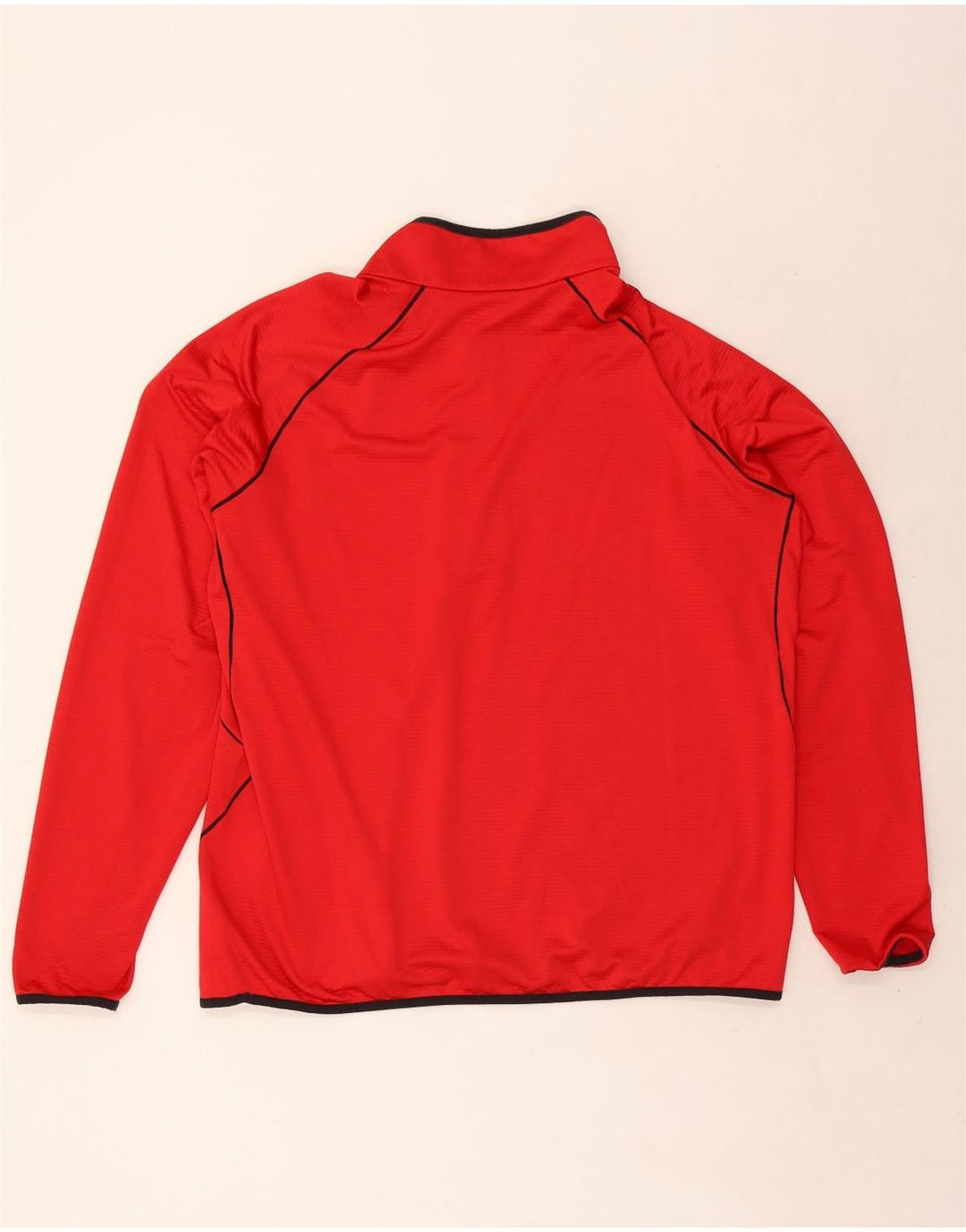 Columbia Herren-Fleecepullover mit Reißverschluss, 2XL, rot gestreift, Polyester