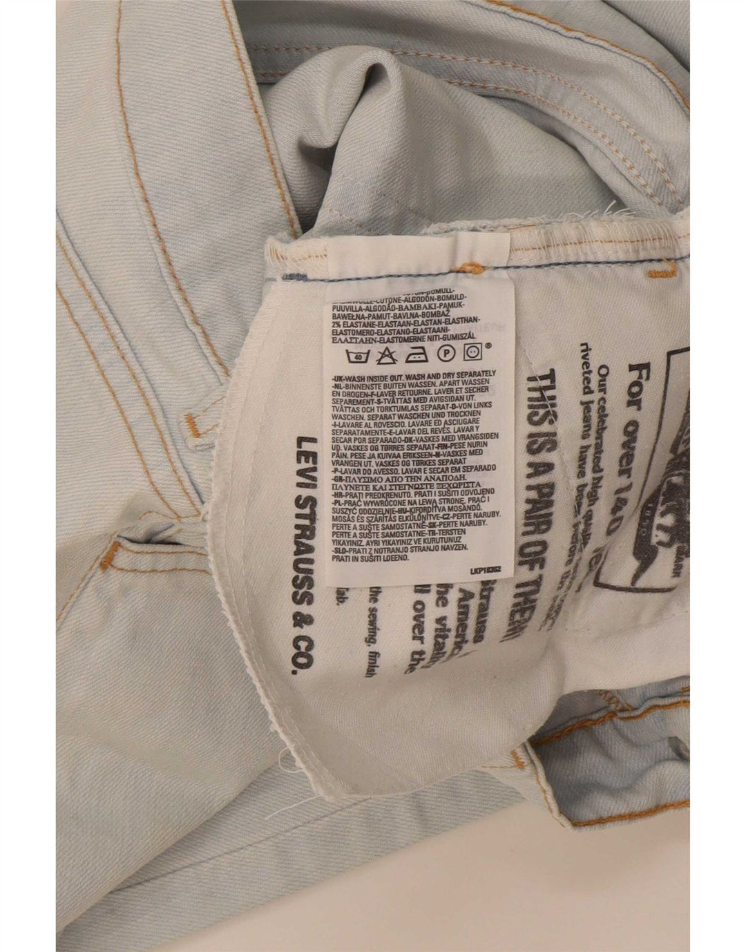 Levi's Damen Capri-Jeans W27 L22 Blaue Baumwolle