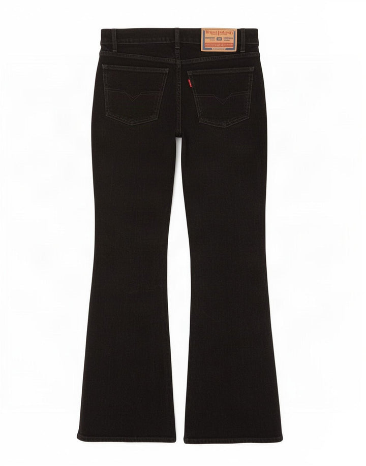 Diesel Damen Bootcut Jeans W31 L33 Schwarze Baumwolle