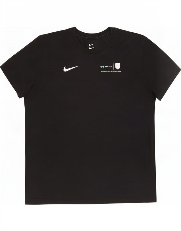 Nike Herren Dri Fit Graphic T-Shirt Top XL Schwarz Baumwolle