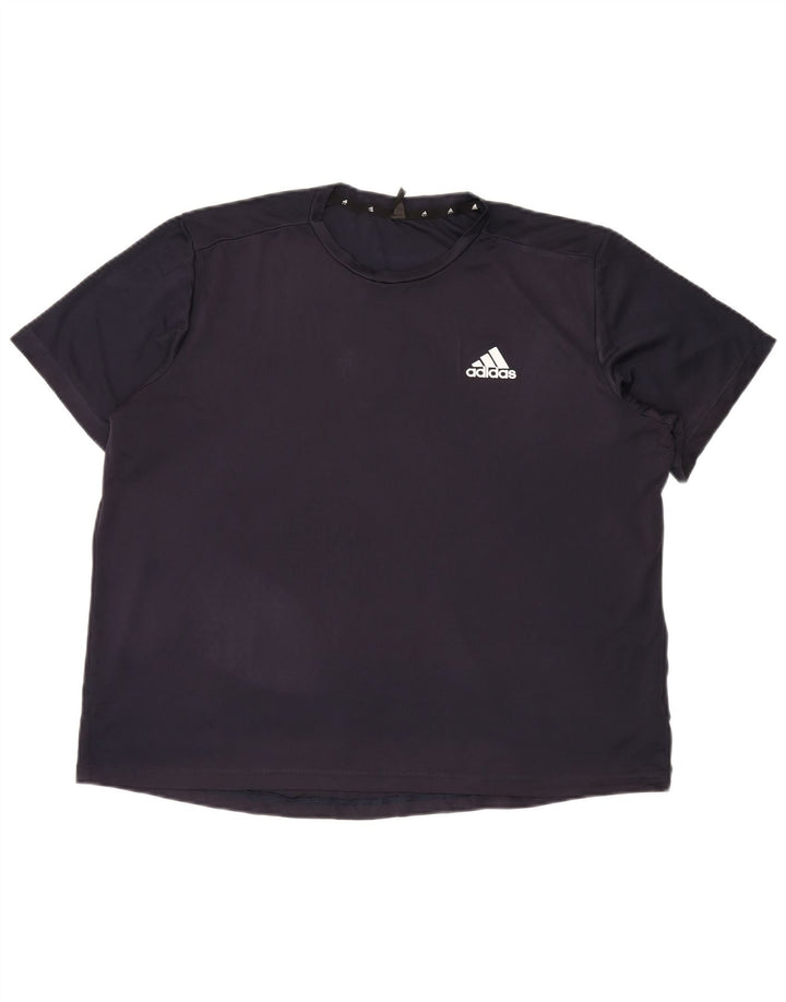 ADIDAS Herren Aeroready T-Shirt Top XL Marineblau Polyester