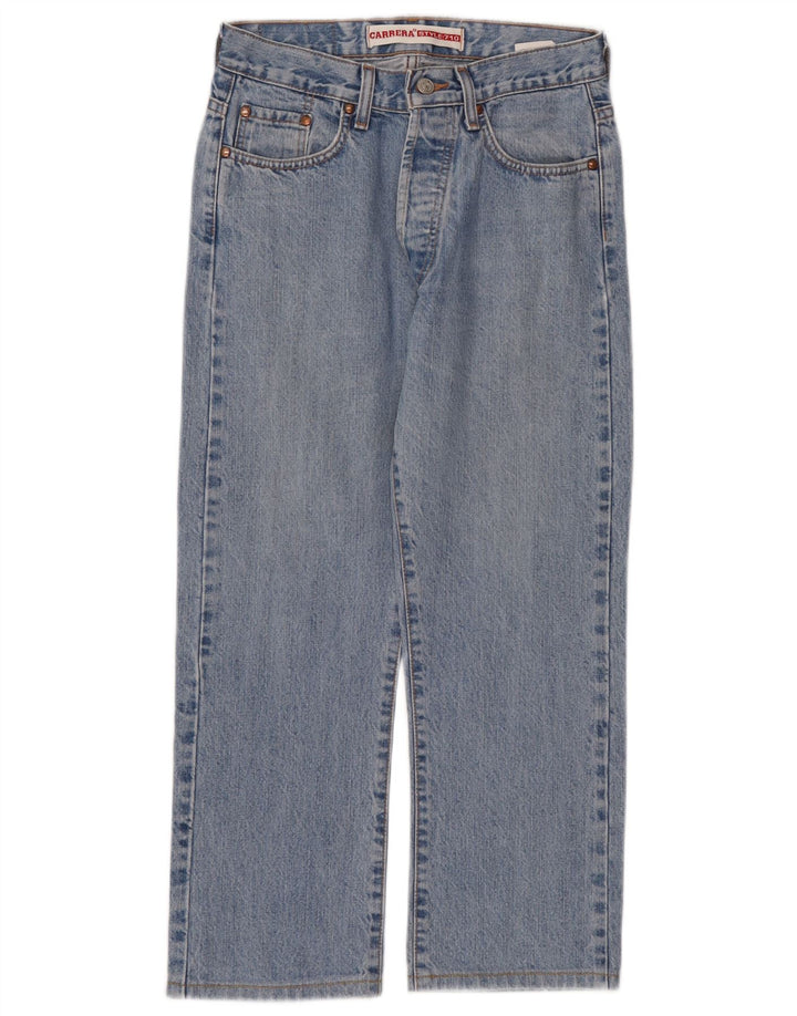 Carrera Damen 710 verkürzte Jeans W28 L24 Blau