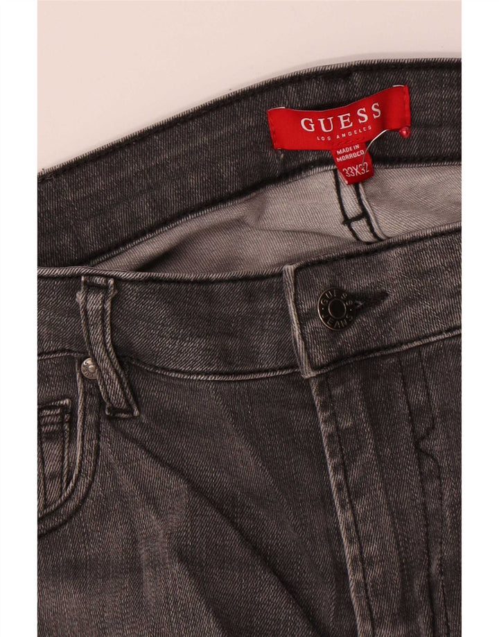 Guess Damen Skinny Jeans W33 L32 Grau