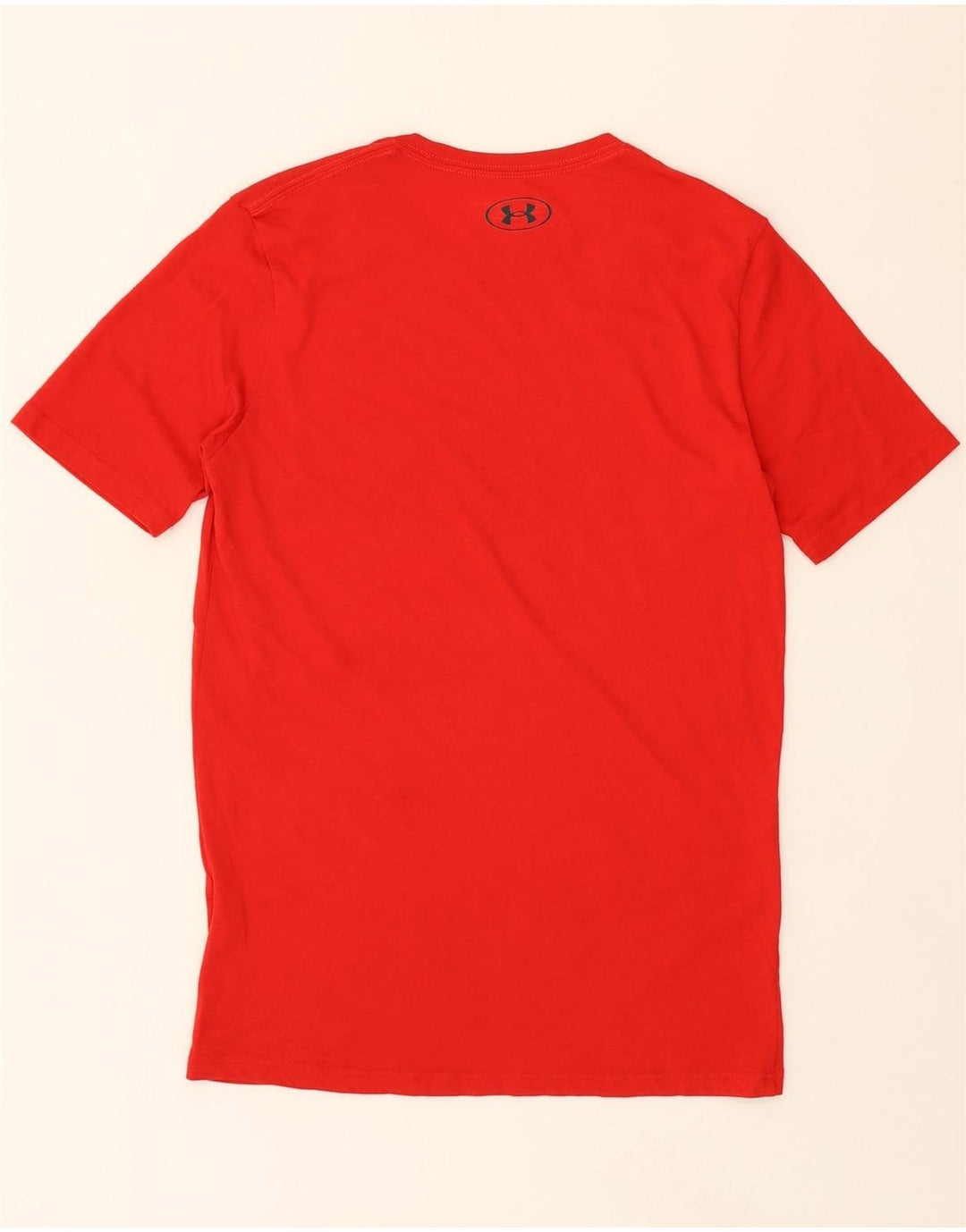 UNDER ARMOUR Mens Graphic T-Shirt Top Small Red Cotton Vintage Under Armour and Second-Hand Under Armour from Messina Hembry 