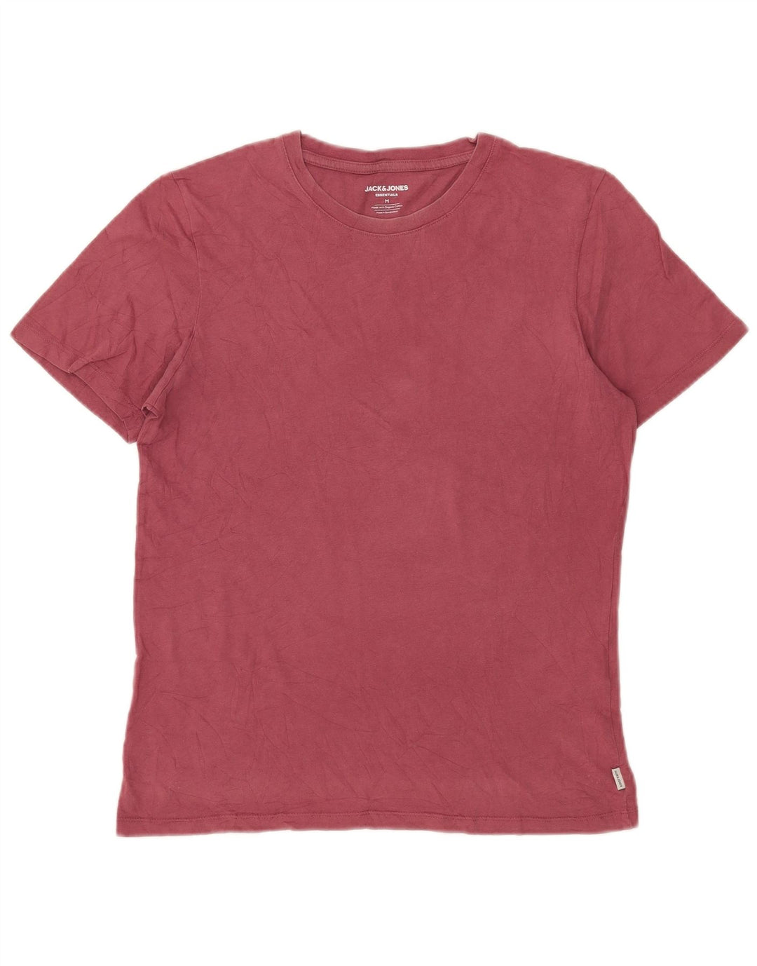 Jack & Jones Herren T-Shirt-Oberteil aus mittelrosa Baumwolle
