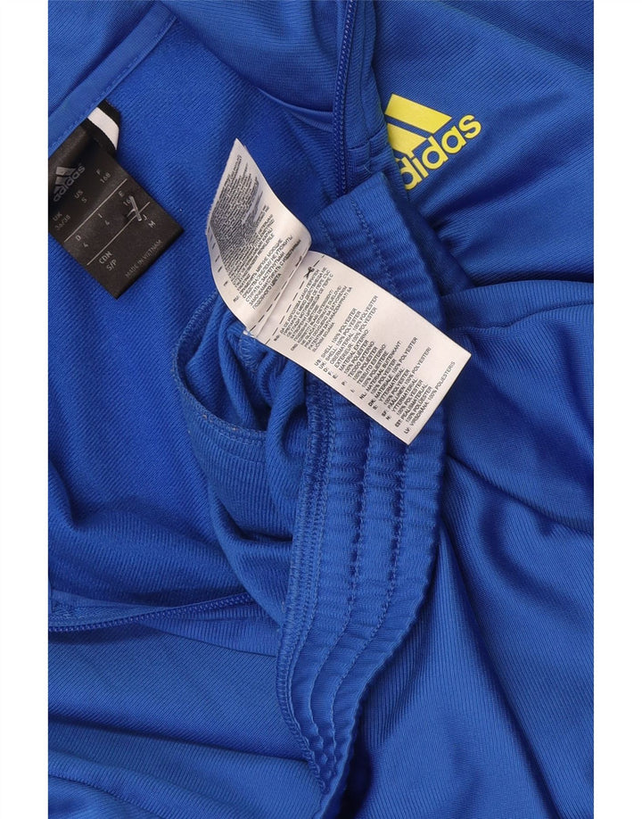 Adidas Herren Trainingsanzug Top Jacke UK 36/38 Small Blau Polyester
