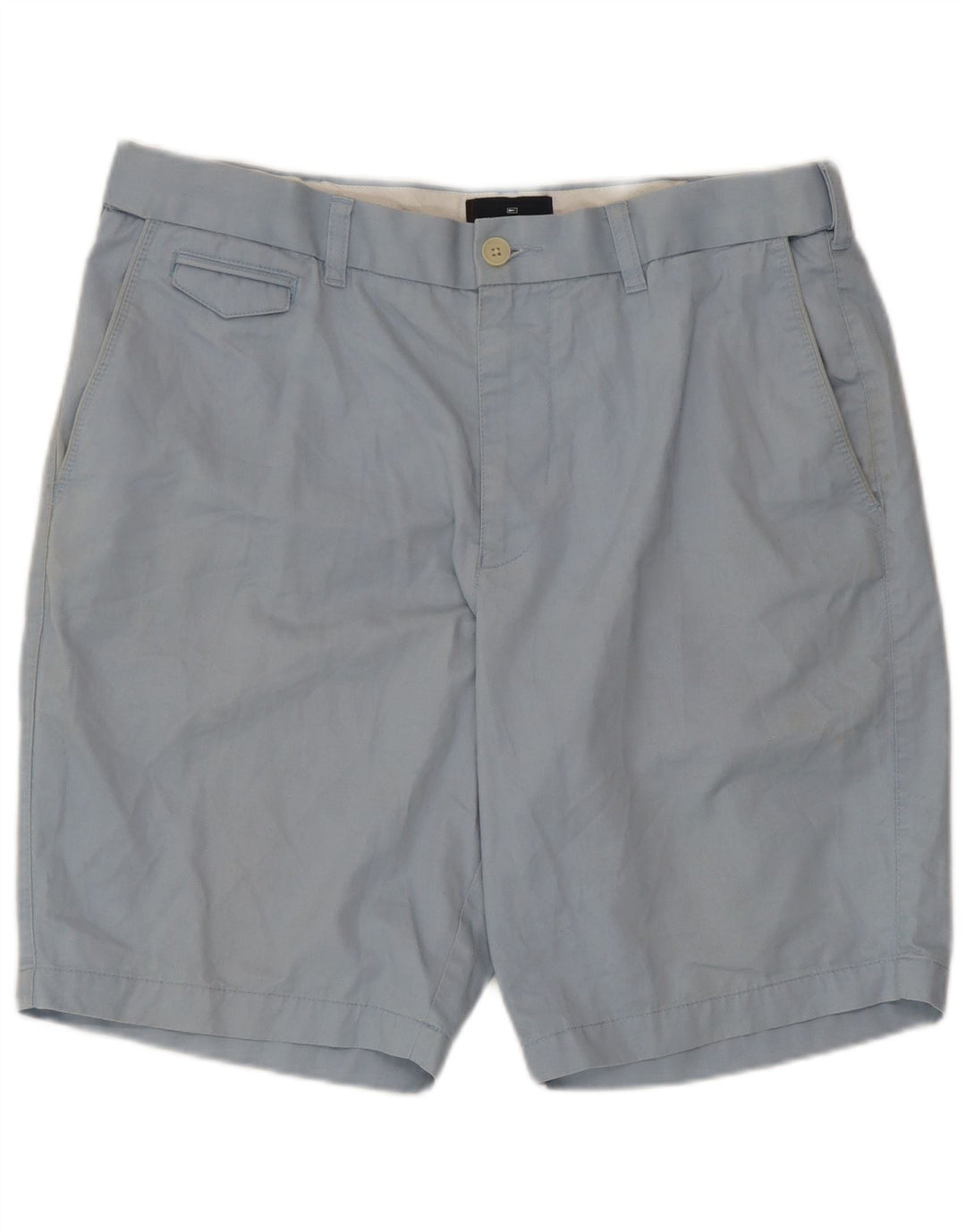 Marks & Spencer Herren-Chinoshorts W36, Größe L, Blau, Baumwolle