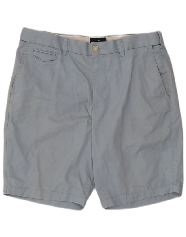 Marks & Spencer Herren-Chinoshorts W36, Größe L, Blau, Baumwolle