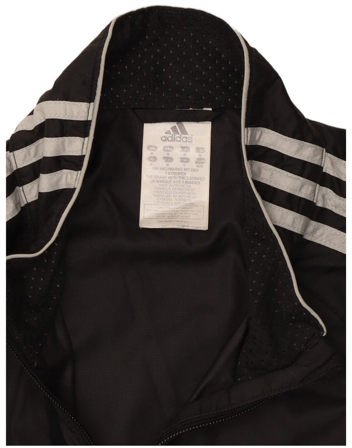 Adidas Herren Regenjacke UK 38 Medium Schwarz Polyester