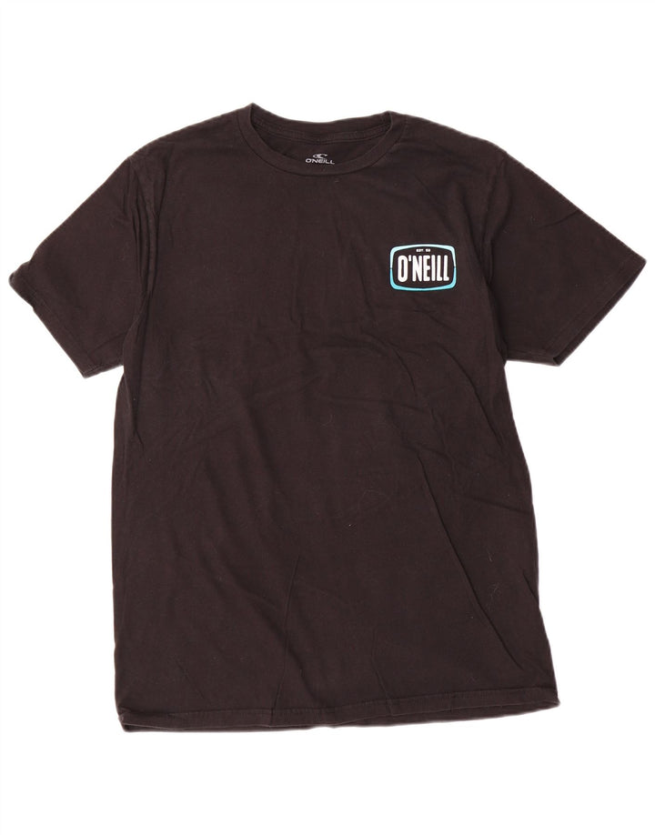 O'Neill Herren Modern Fit Graphic T-Shirt Top aus mittelschwarzer Baumwolle