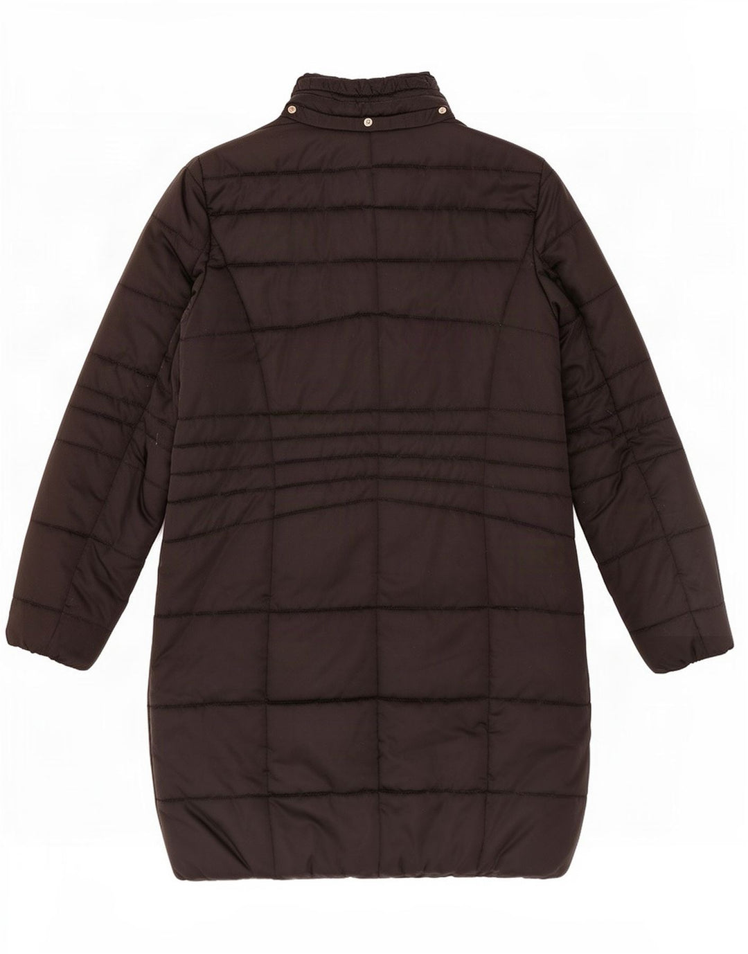 Trussardi Damen Wattierter Mantel IT 46 Large Schwarz Polyester