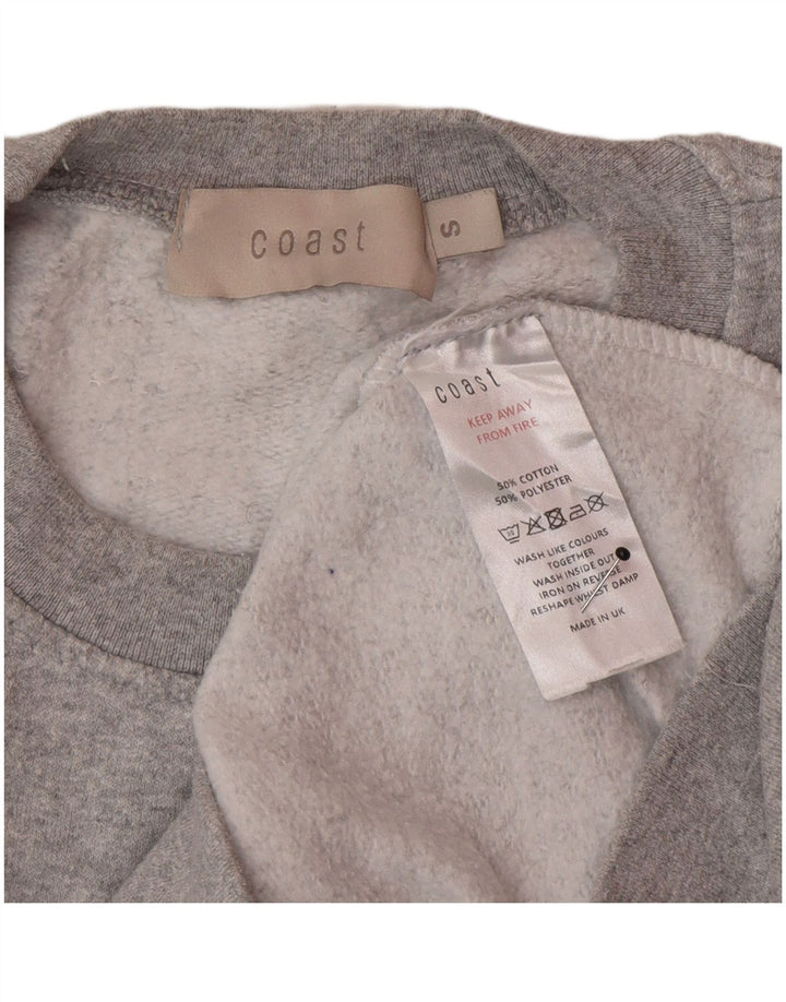 Coast Herren-Sweatshirt „Tokyo Graphic“, klein, grau gesprenkelte Baumwolle