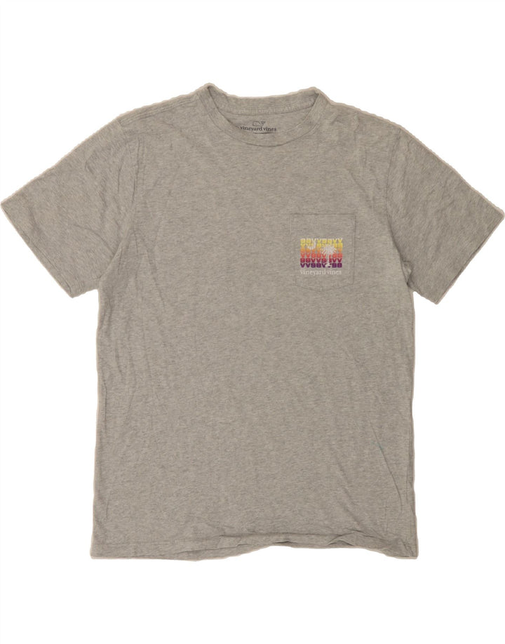 VINEYARD VINES Mens Graphic T-Shirt Top Small Grey Cotton Vintage Vineyard Vines and Second-Hand Vineyard Vines from Messina Hembry 