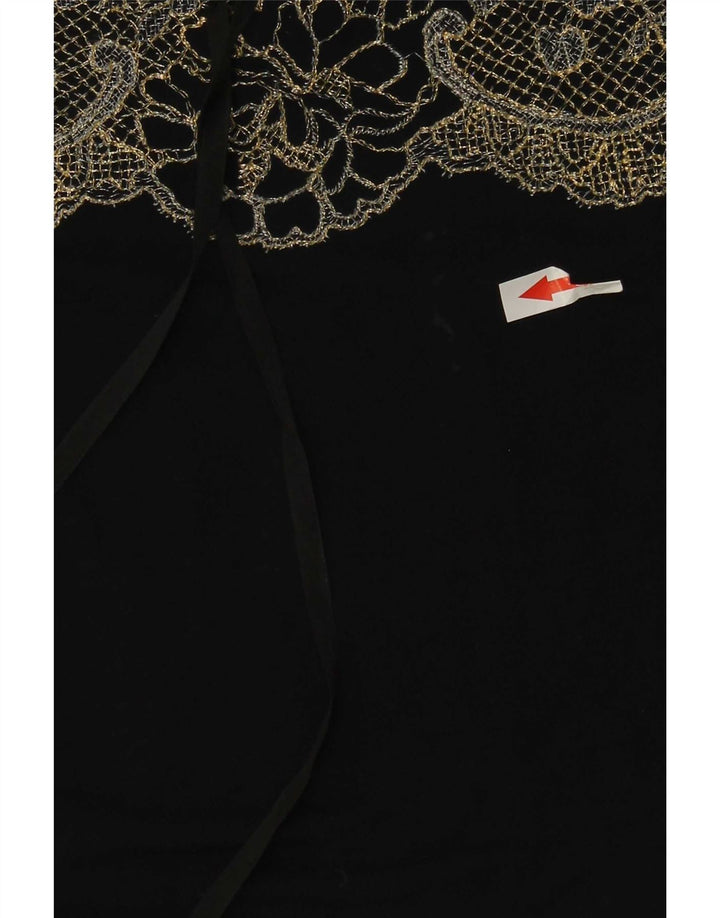 Iceberg Damen Hemdbluse IT 42 Small Schwarz Modal