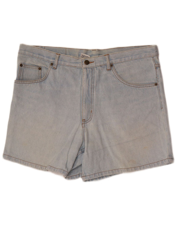 Vintage Herren Jeansshorts IT 54 2XL W38 Blaue Baumwolle