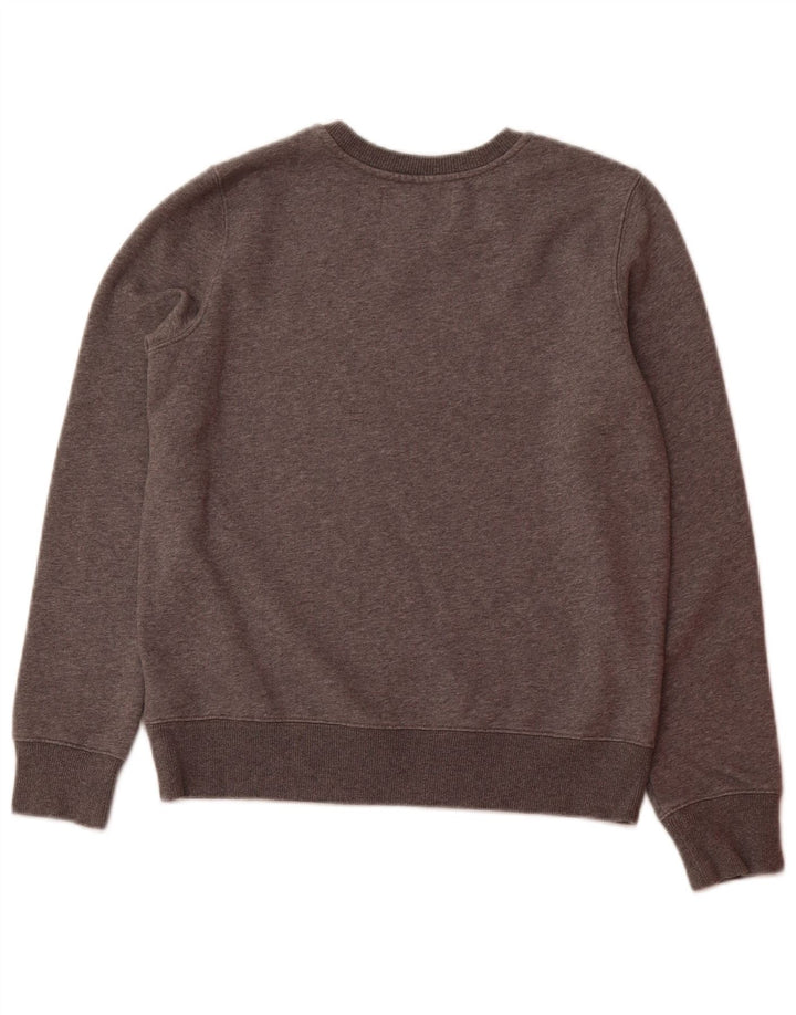 CALVIN KLEIN JEANS Womens Graphic Sweatshirt Jumper UK 14 Medium Grey