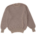 Vintage Herren Pullover mit Rundhalsausschnitt Mittelgrau