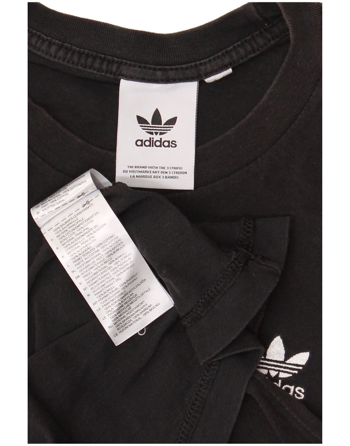ADIDAS Herren T-Shirt Top Small Schwarz Baumwolle