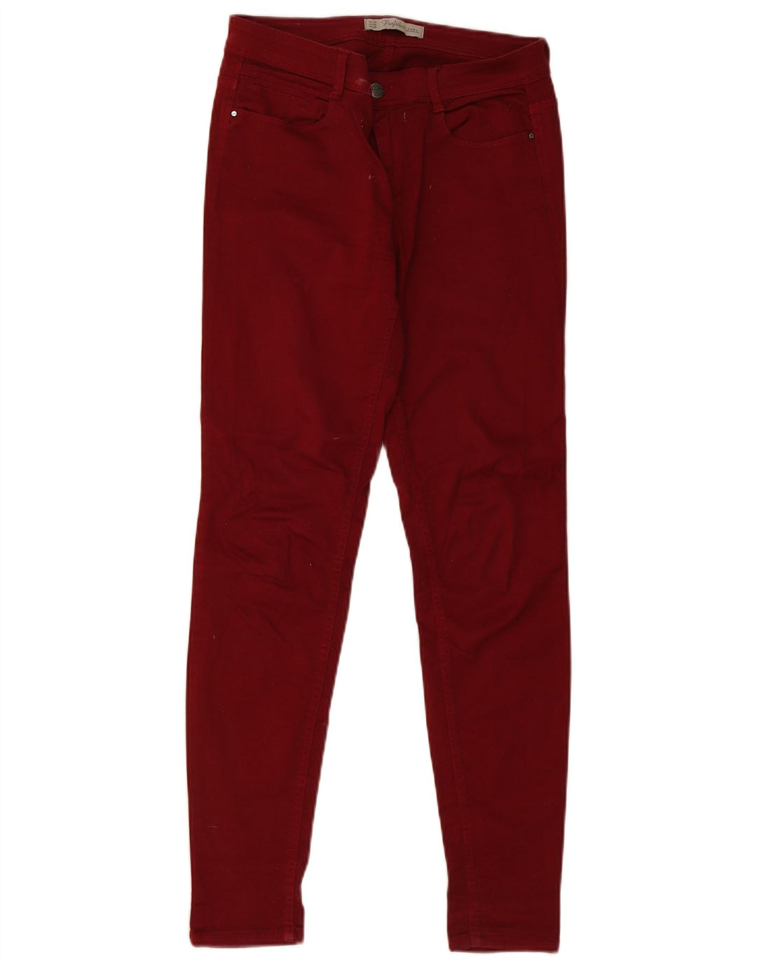 ZARA Damen Skinny Jeans EU 38 Small W28 L30 Rot
