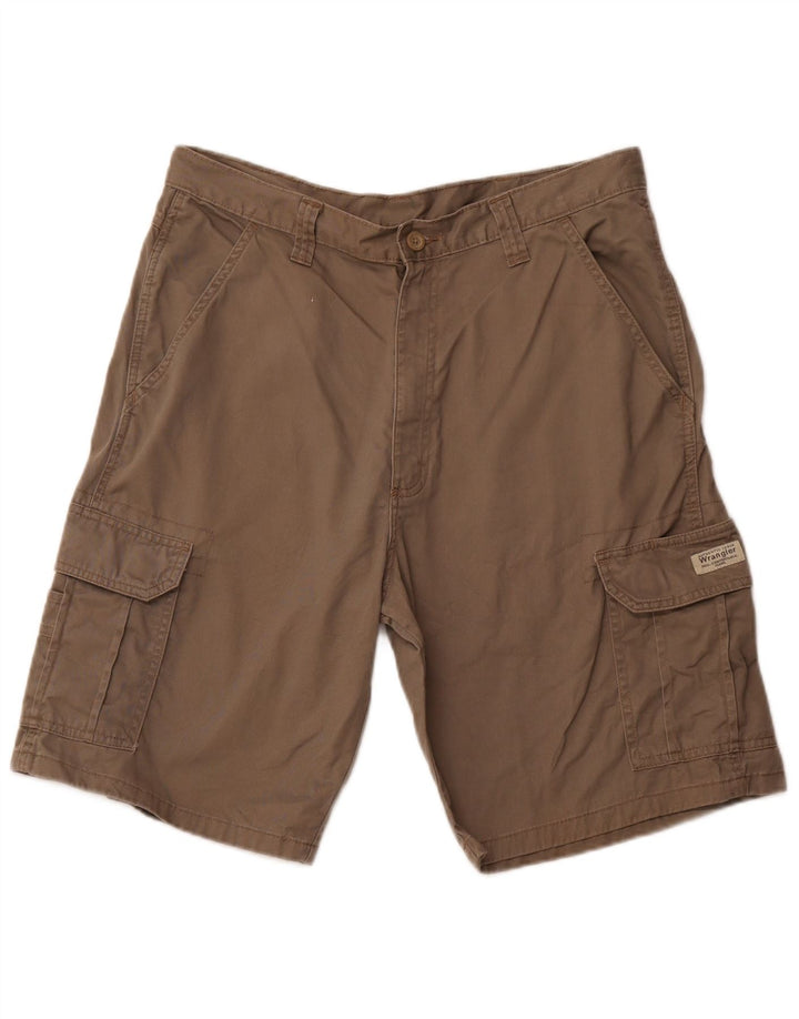 WRANGLER Herren Cargoshorts W34 Große braune Baumwolle