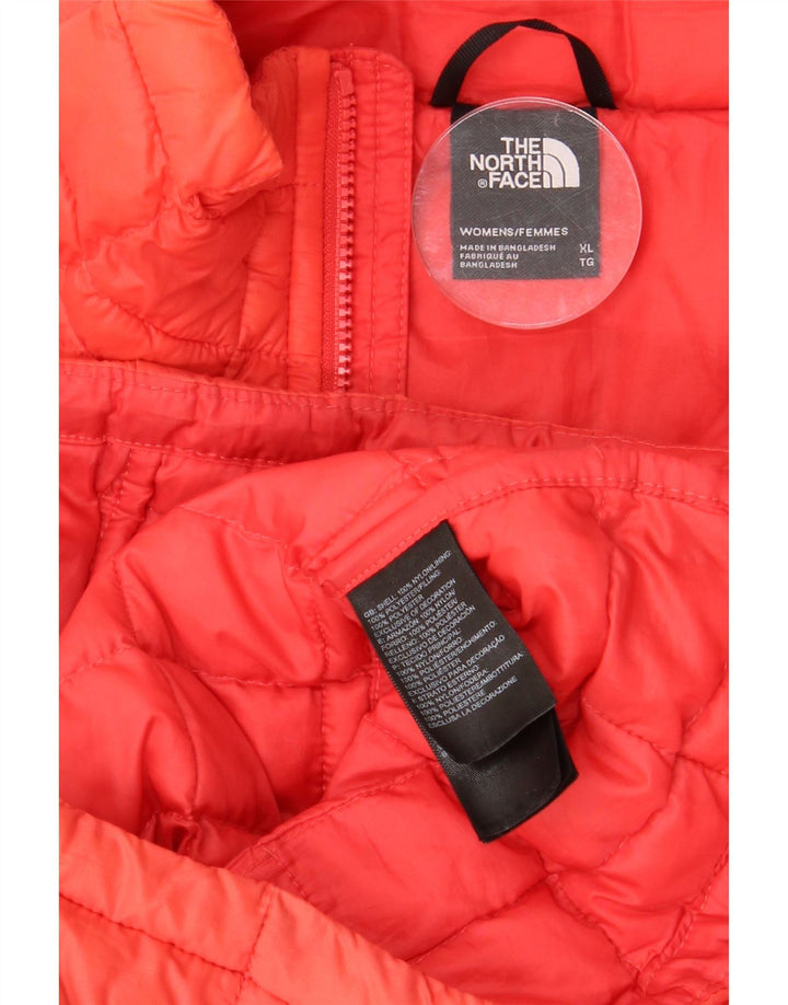 THE NORTH FACE Damen Wattierte Jacke UK 18 XL Orange Polyester