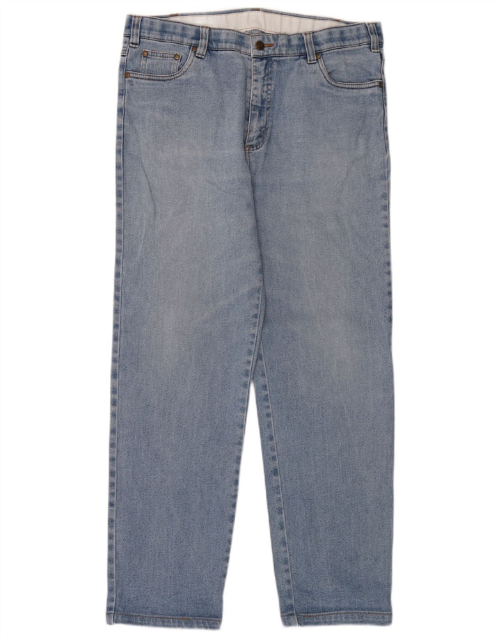 Vintage Herren Straight Jeans W36 L32 Blaue Baumwolle