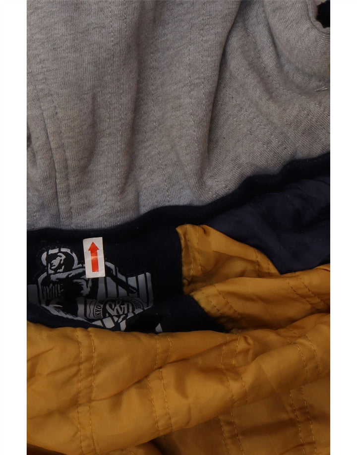 SUPERDRY Grafische College-Jacke für Herren, UK 38, mittleres Marineblau, Farbblock