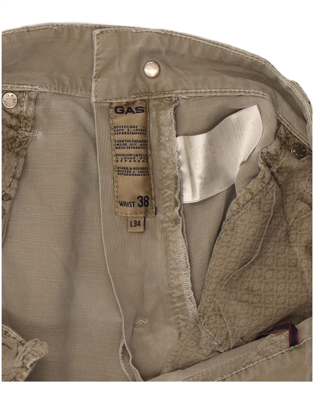 GAS Herren Morris Slim Freizeithose W38 L34 Khaki