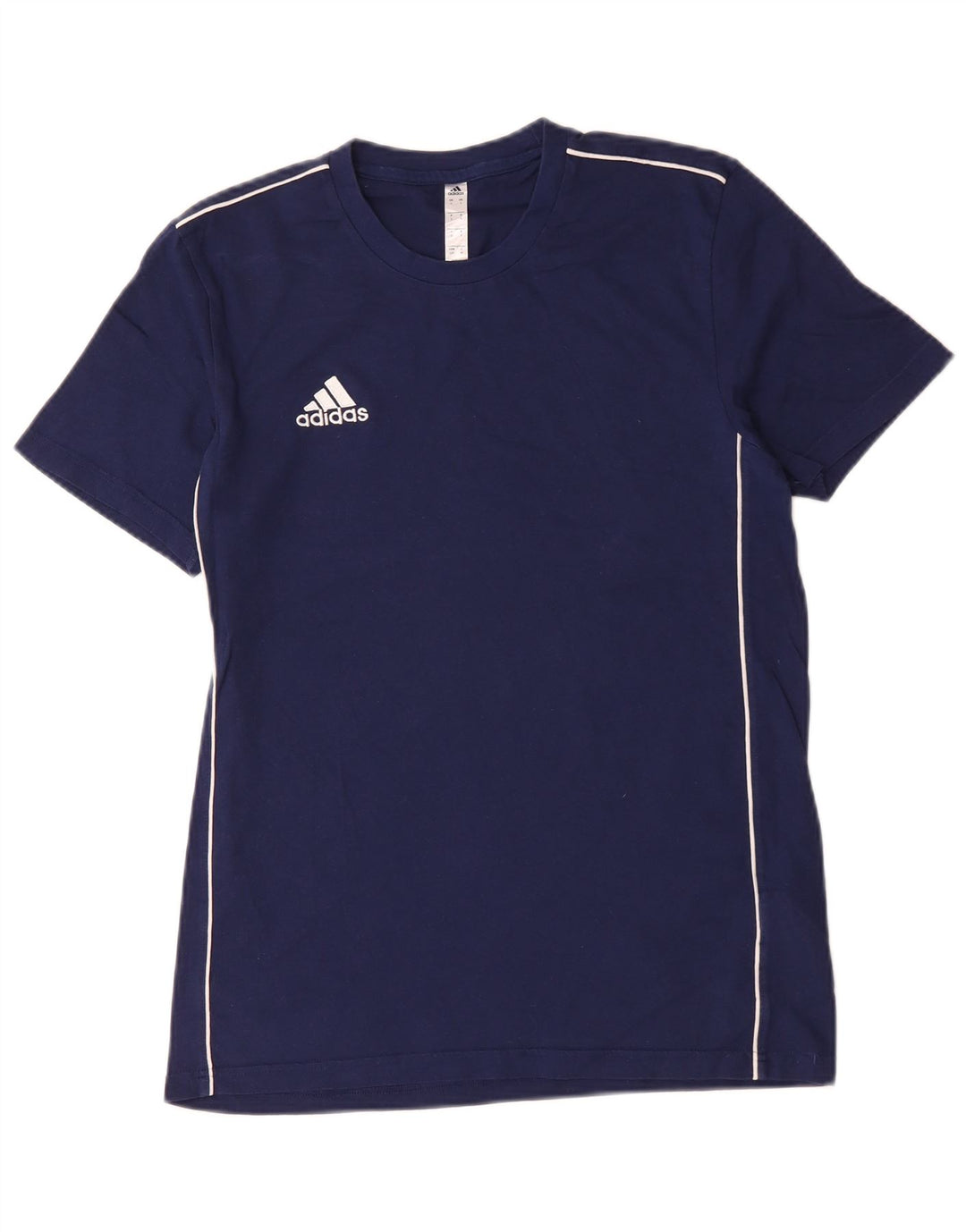 Adidas Herren T-Shirt Top Small Marineblau Baumwolle
