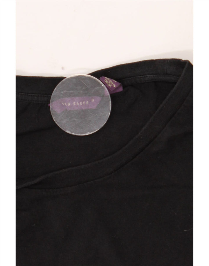 TED BAKER Herren-T-Shirt mit Grafik, Größe 6 2XL, Schwarz