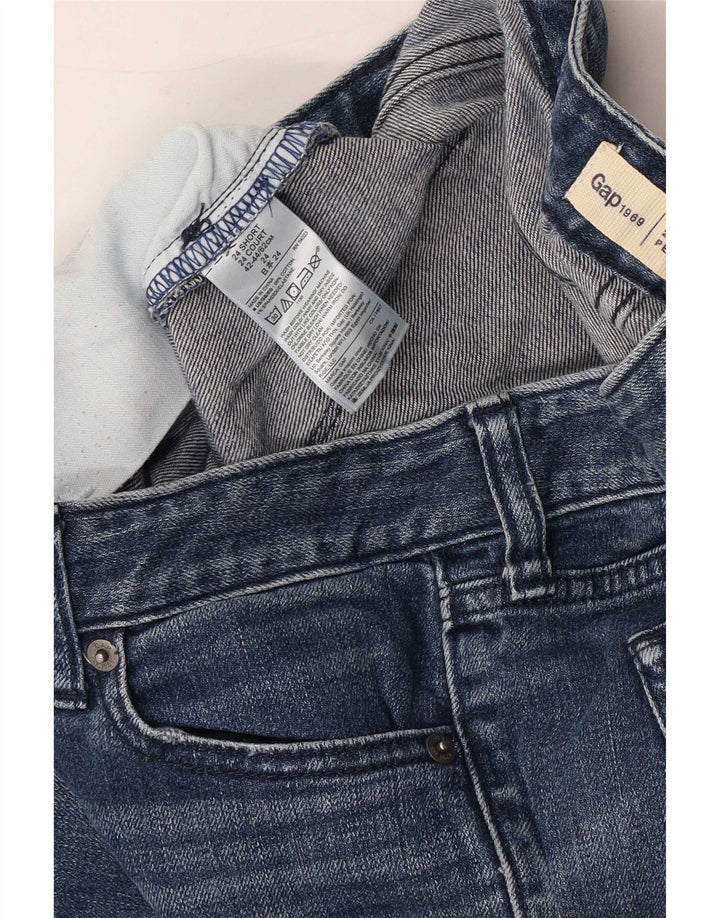 Gap Damen Jeansshorts XS W24 Blaue Baumwolle