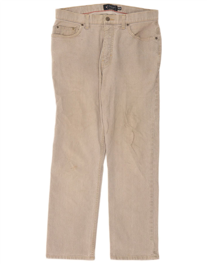 Marks & Spencer Herren Blue Harbor Straight Jeans W34 L29 Graue Baumwolle
