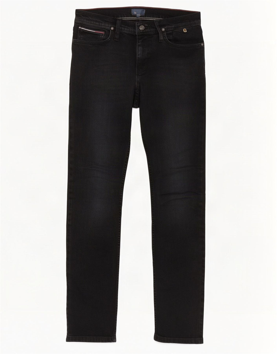 Tommy Hilfiger Damen Slim Jeans W30 L34 Schwarz Baumwolle