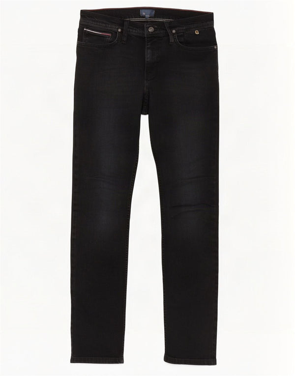 Tommy Hilfiger Damen Slim Jeans W30 L34 Schwarz Baumwolle