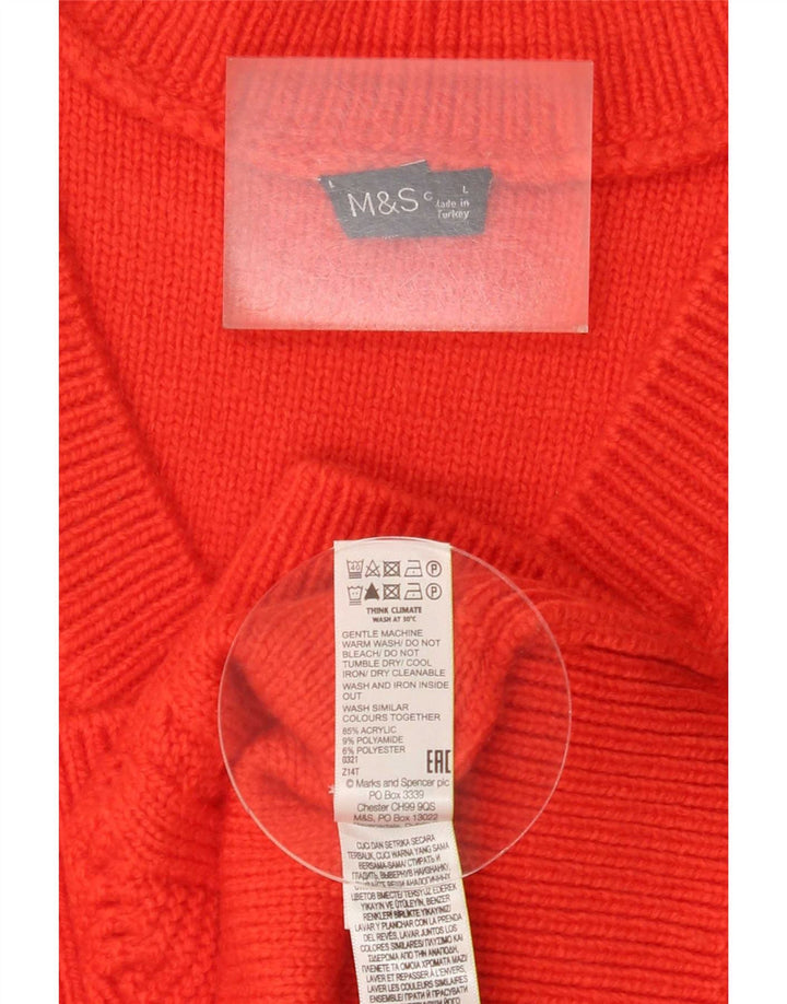 Marks & Spencer Herren Weste Tank Top Large Rot Acryl