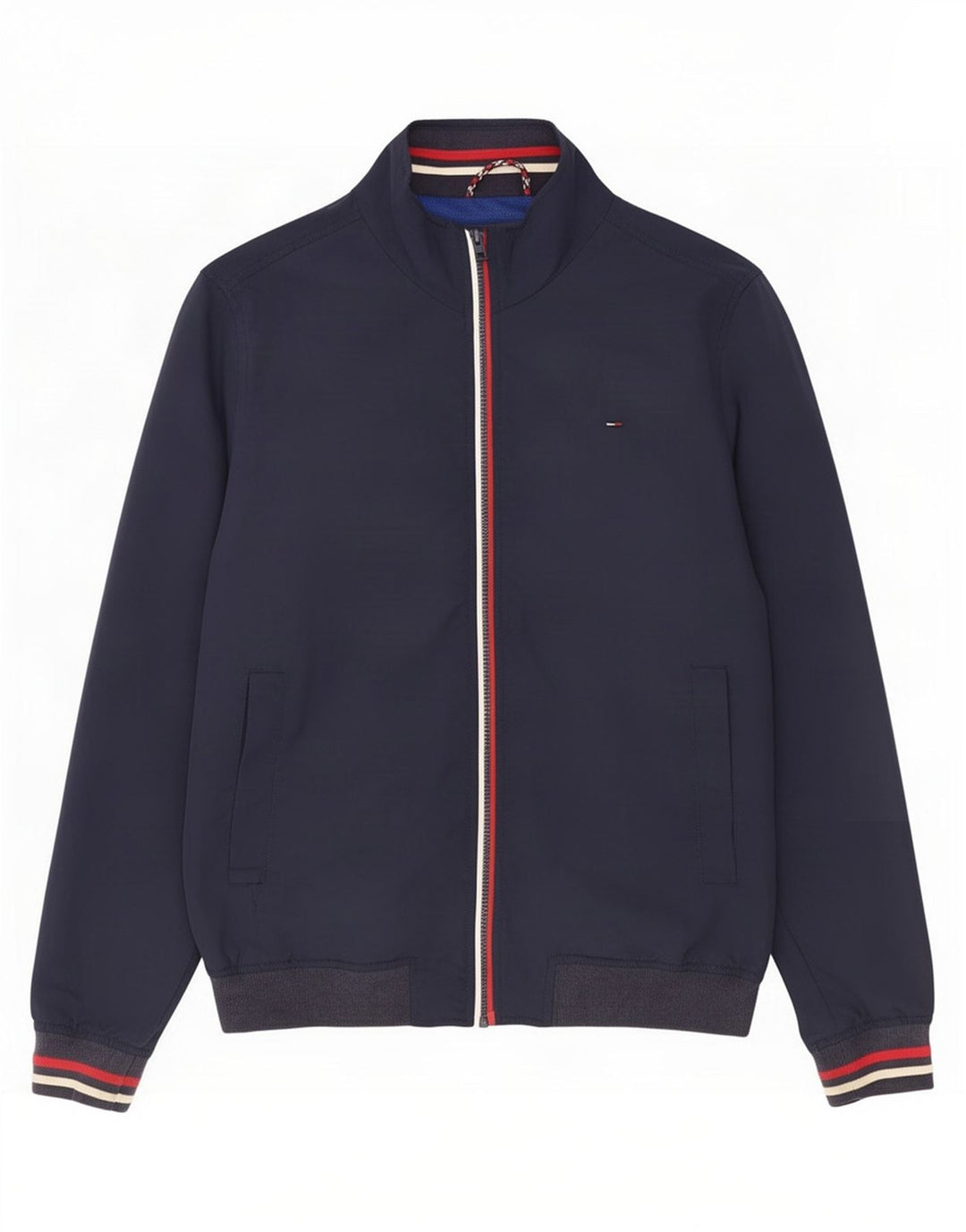 Tommy Hilfiger Herren Bomberjacke UK 42 XL Marineblau Polyamid