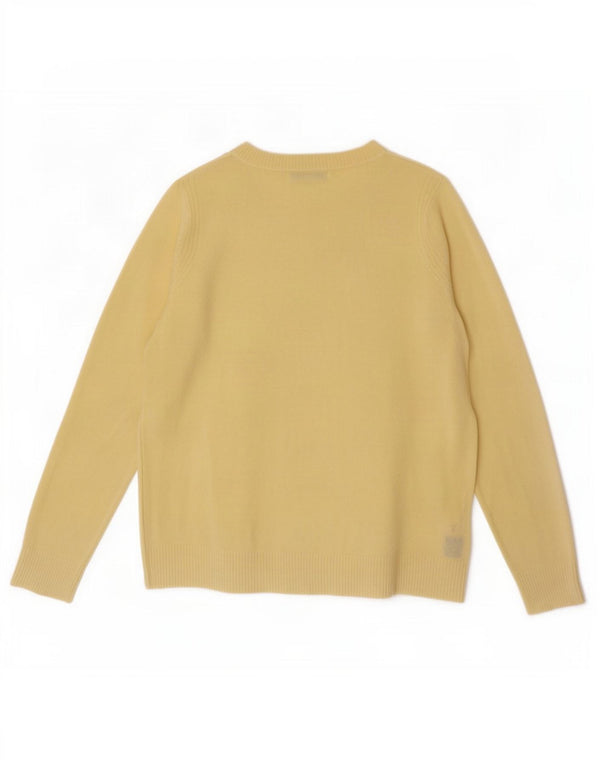 Marks & Spencer Damen-Pullover mit U-Boot-Ausschnitt, UK 12, Mittelgelb, Acryl