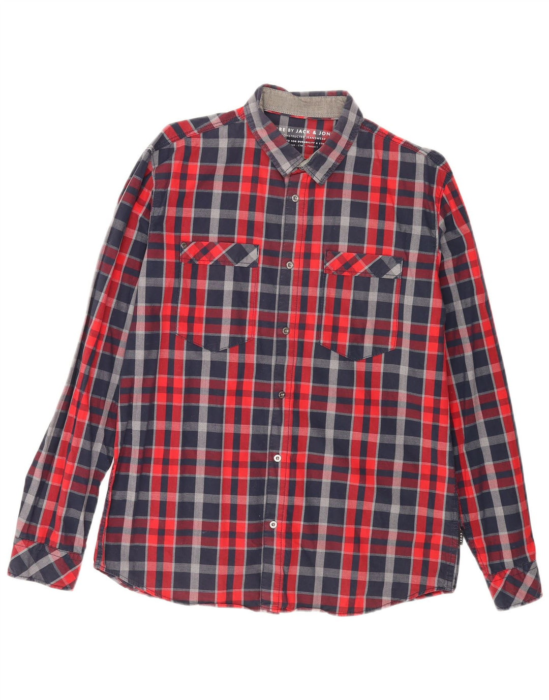 Jack & Jones Herrenhemd XL, mehrfarbig, kariert, Baumwolle