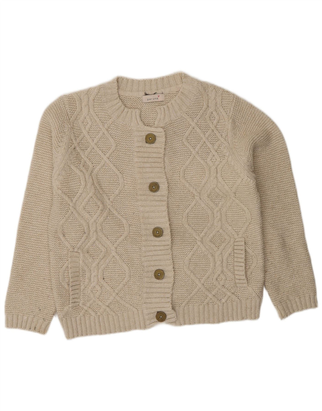 Marks & Spencer Damen Per Una Cardigan Pullover UK 16 Large Off White