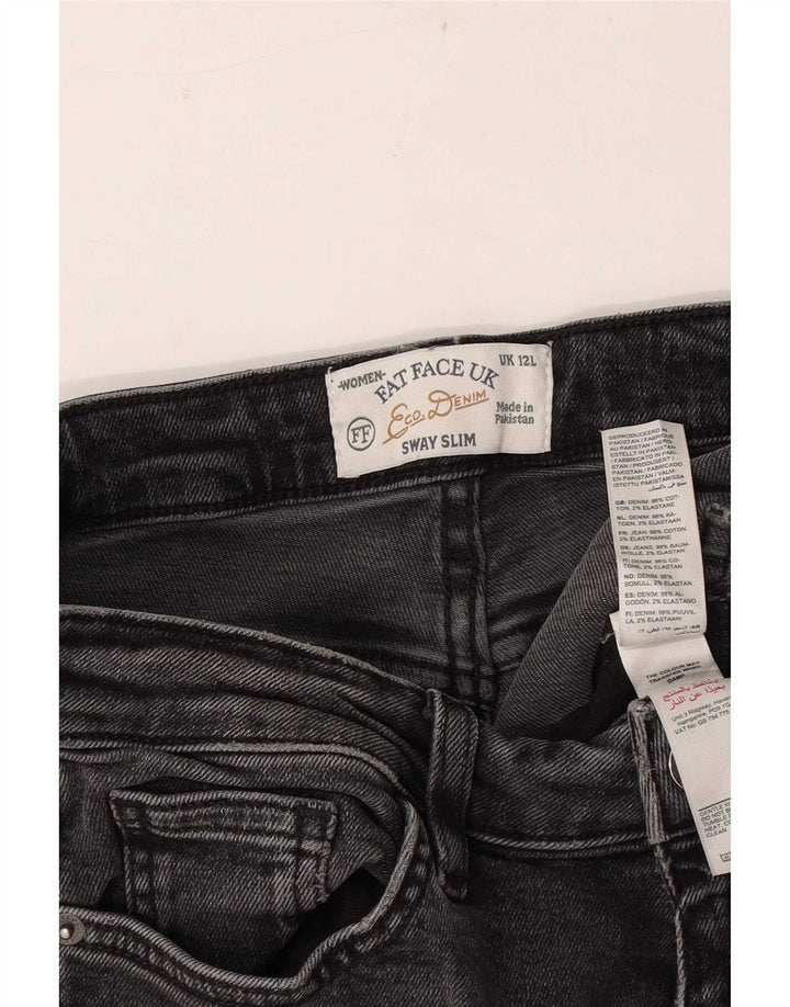 Fat Face Damen Sway Slim Jeans UK 12 Medium W30 L30 Grau Baumwolle